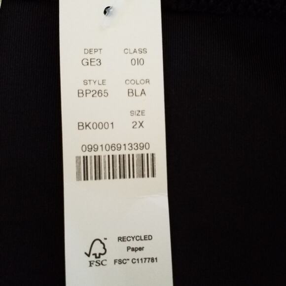 J Crew Womens Textured Hipster Full Coverage Bikini Bottom Size 2X Black BP265 - Picture 9 of 9